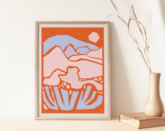 Abstract Desert 2 Hemp Giclée California Landscape