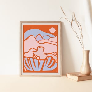 Abstract Desert 2 Hemp Giclée California Landscape image 1