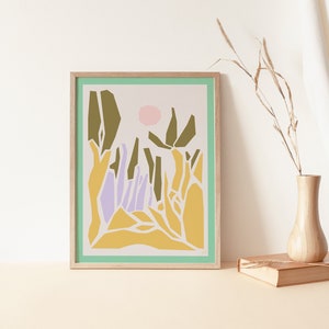 Abstract Desert Landscape Giclée Print | Matisse Inspired by Emma Make | Matisse Poster | Indie Decor | Black Owned Shops