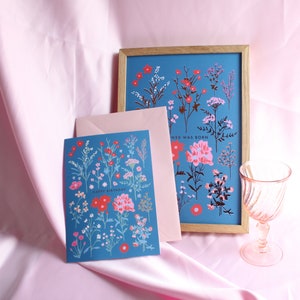 Verjaardagskaart met geperste bloem | Cadeau tuinman afbeelding 5