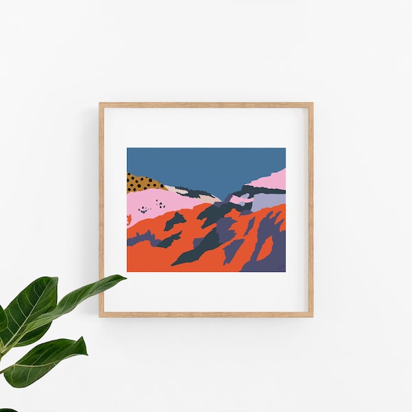 Ethiopian Printable Art Piece | African Landscape | Print Yourself | Black Owned Business