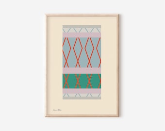 Bauhaus Poster Rug Design Women Textile Inspired Print, Bauhaus Print