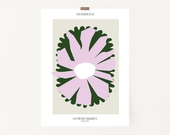 Flower Market Printable of Stockholm Print | Pastel Poster Art