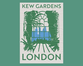 London Kew Screen Print A3 Recycled Paper