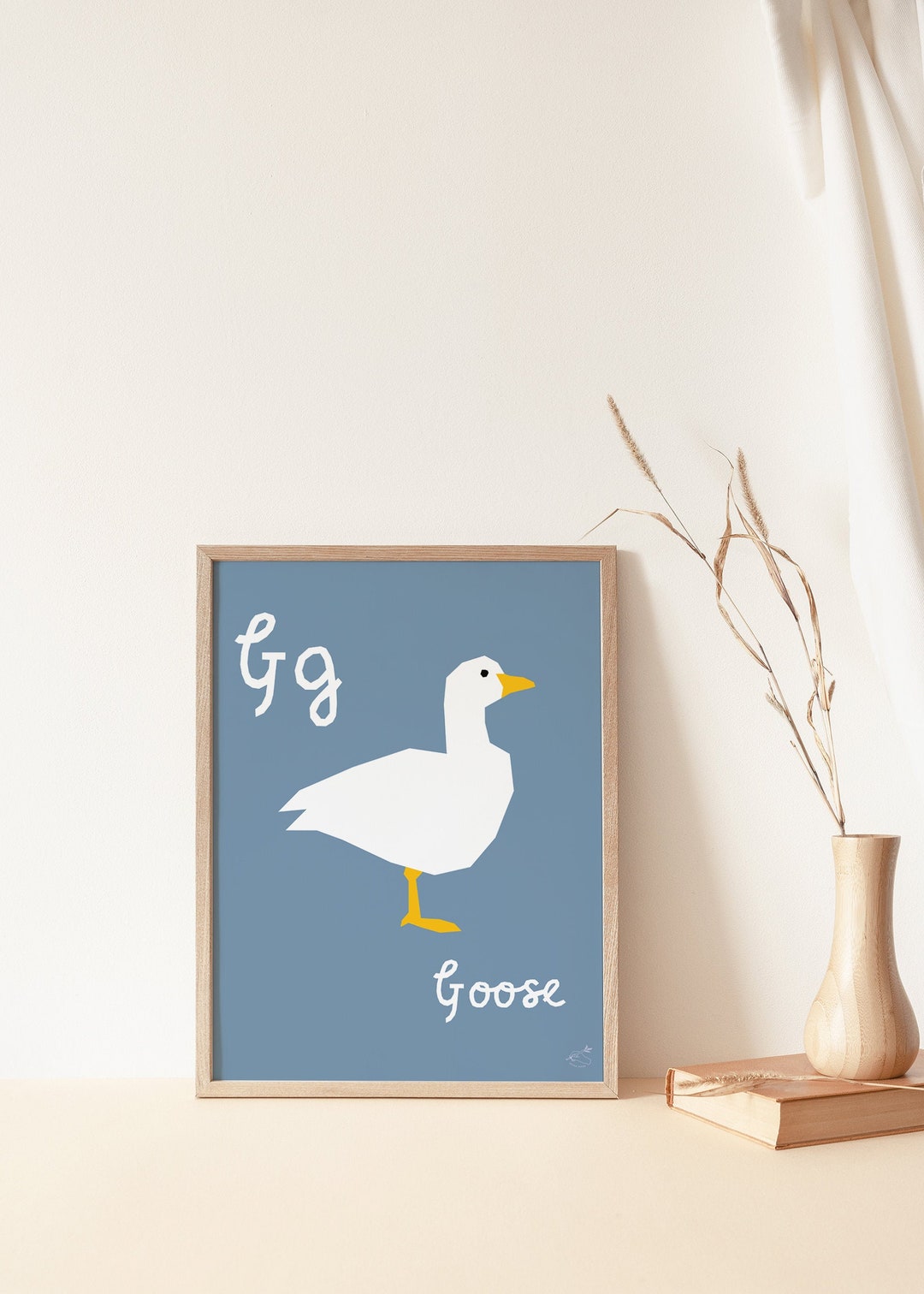 The Letter G for Goose Art Giclee Print Kids Nursery Wall - Etsy