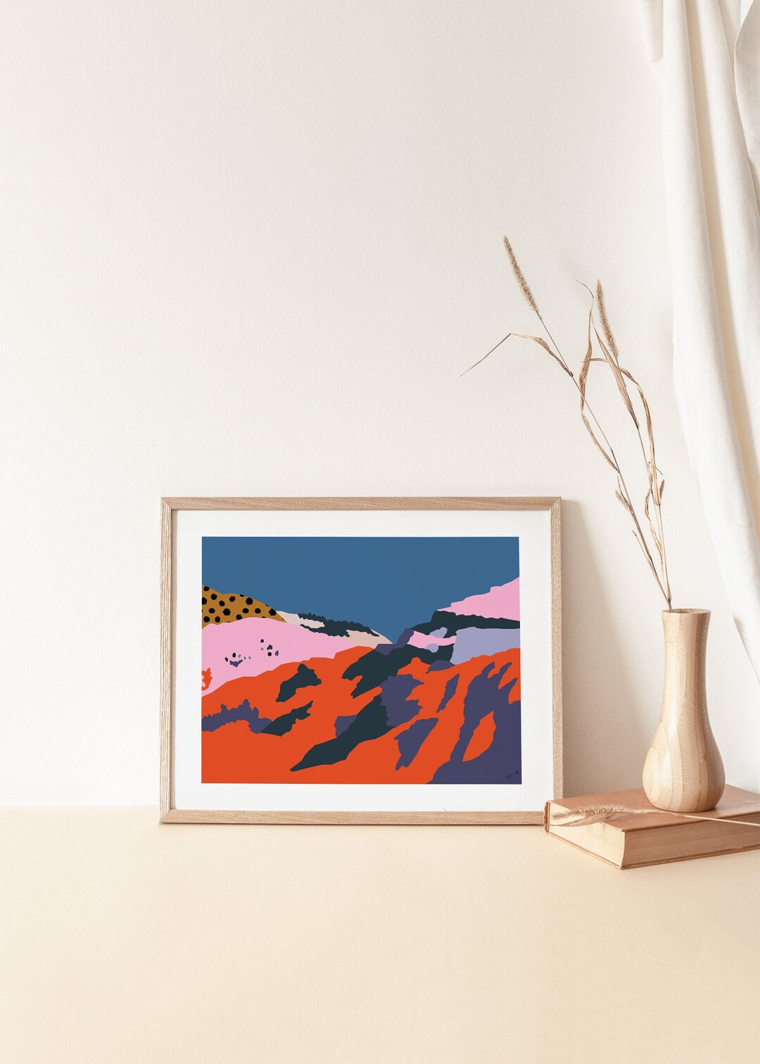Ethiopian Mountain Landscape Giclee Print | Modern African Art - Etsy