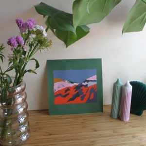 Ethiopian Ravine Print of African Landscape | Square Sizes