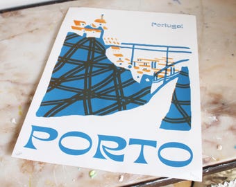 Porto A3 Sitodruk autorstwa Emma Make w Portugalii