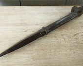Antique Blacksmiths Stake Anvil Hex Body With Round Stand Off Hand Forged Hardy Hole or Stump Tool