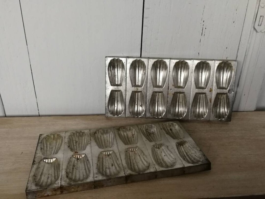 Pair of Vintage French Madeleine Tray Cookie Mold Mould Etsy