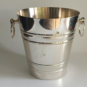 Vintage Ice Bucket Silver Plate Elegant Classic Design French Champagne