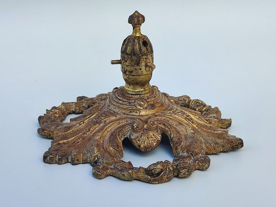 Large Ornate Ceiling Rose Medallion Finial French Architectural