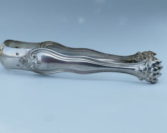 Silver Plate Sugar Tongs Nippers Ideal For Ice Cocktails French Lions Claw Grabbers Antique