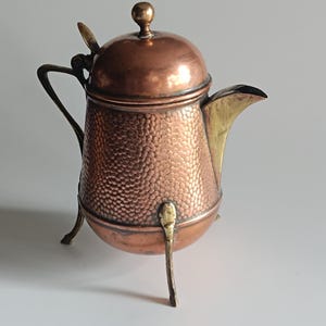 Kopparkanna Karaff Arts and Crafts Jugendstil Kopparkanna F&R Fischer