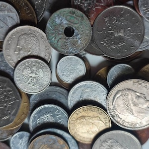 Mixed Vintage World Coin Lot 450 Grams 1 lbs 20th Century 100-150 COINS