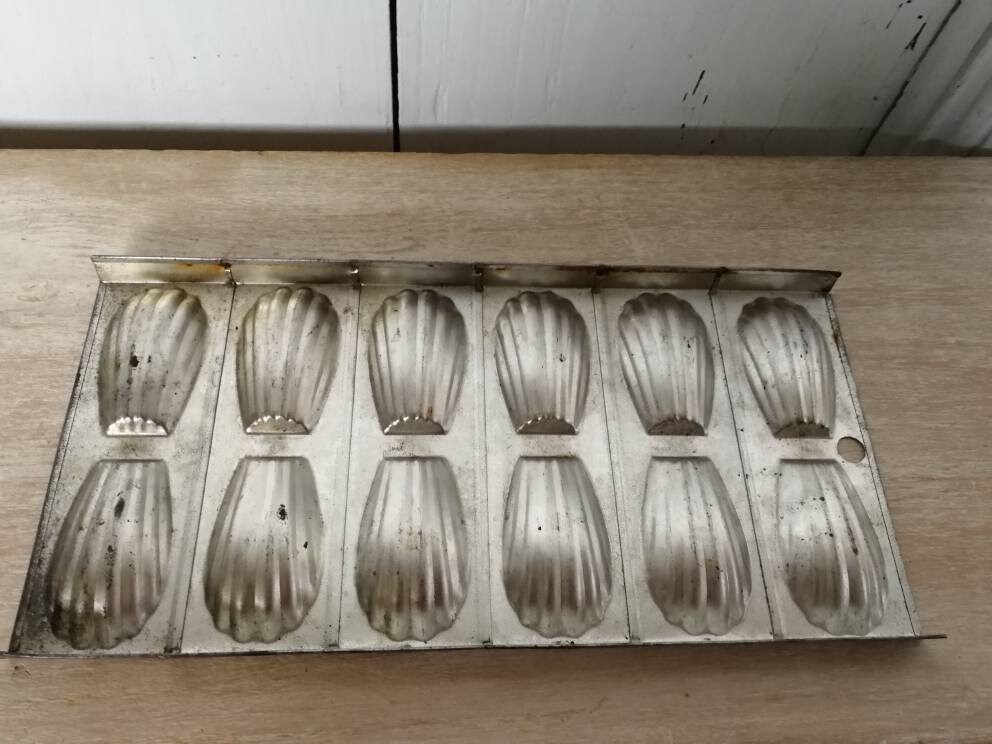 Pair of Vintage French Madeleine Tray Cookie Mold Mould Etsy