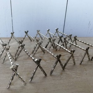 Knife Rests Silver Plate Silverware French Bamboo Pattern Fancy Set of 12 by SFAM Circa 1935