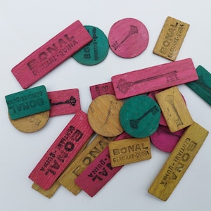 21 Werbung Holz Spielzähler Bar Jetons Tokens Poker Chips Ideal für Kartenspiele