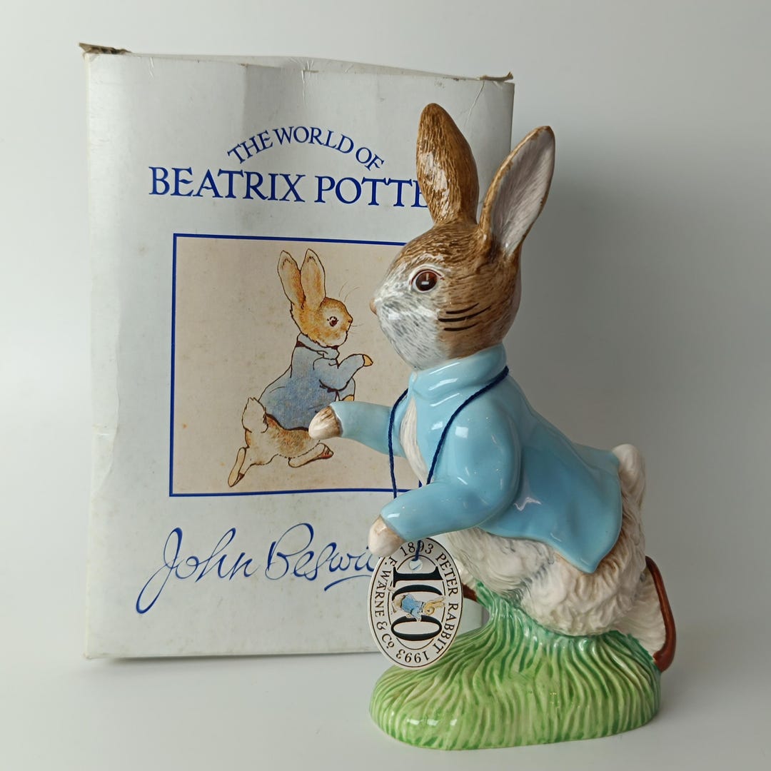 Peter Rabbit Ceramic Collection Beatrix Potter Peter Rabbit 100 Years Beswick Centenary Edition Royal ...