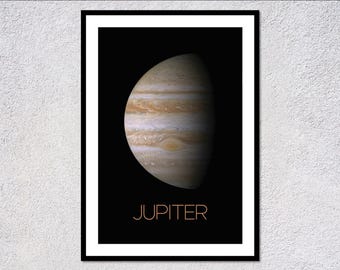 大きな木星ポスター、NASA木星惑星ポスター、壁アート装飾、キャンバス