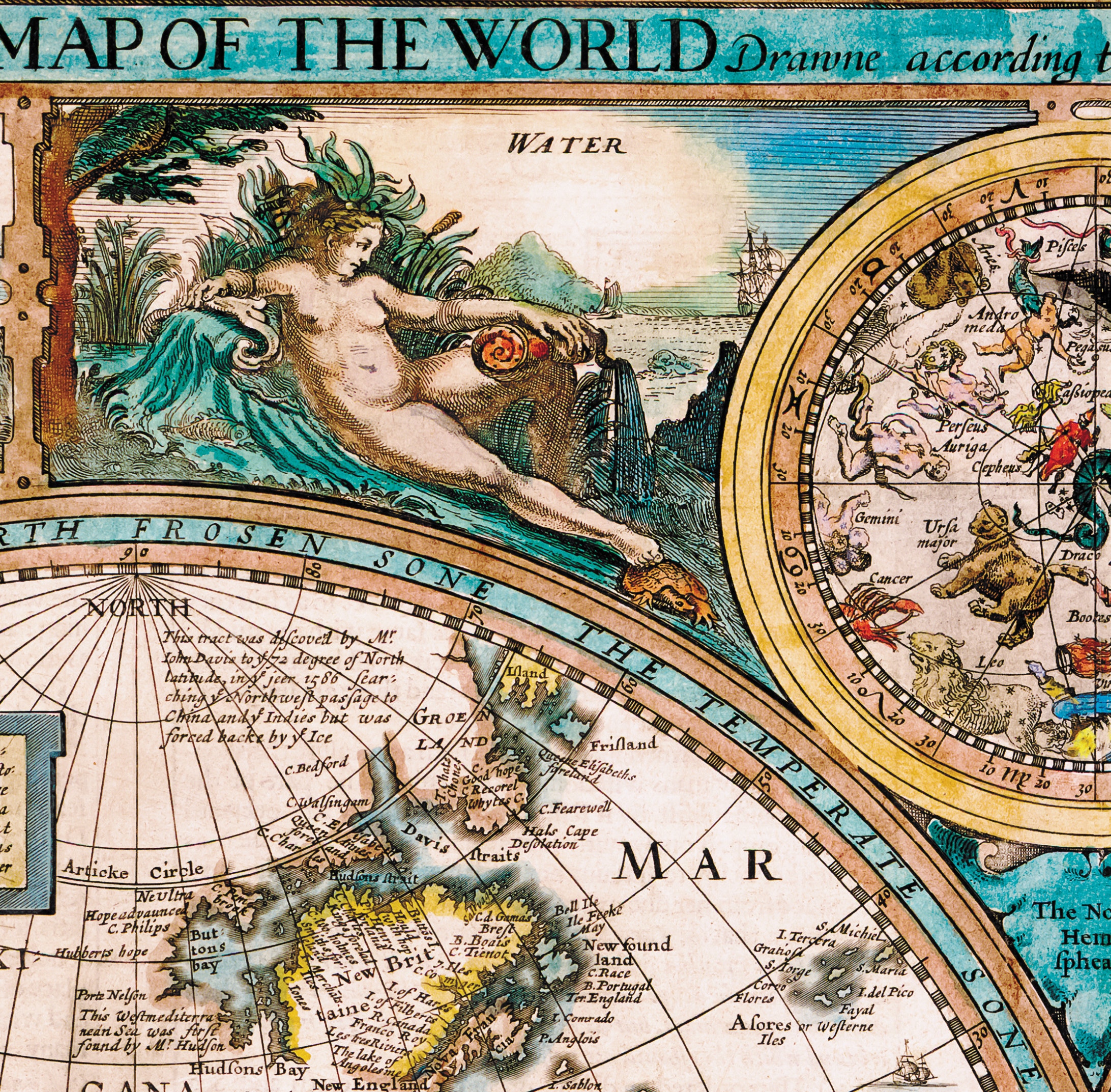 新しい正確な世界地図（1627-1651） – ジョン・スピード複製