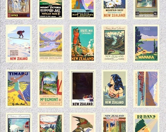 ニュージーランド航空「ロード・オブ・ザ・リング」ポストカードセット New Zealand Postcard Set No.2 | Retro Travel Poster Reprint