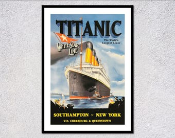 Historic Ocean Liner Art | Large Passenger Ship Illustration for classic ocean-inspired settings