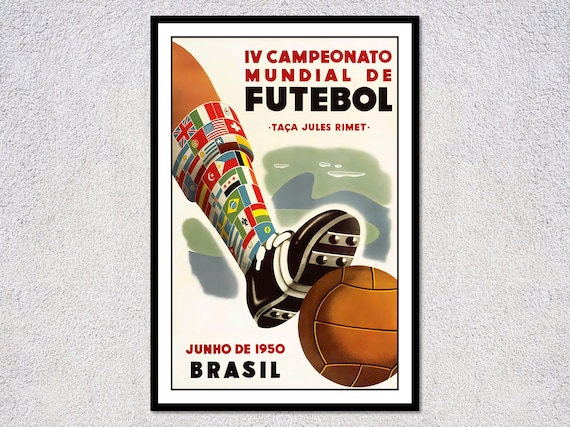 1950 Brazil Football | Sports Competition Poster