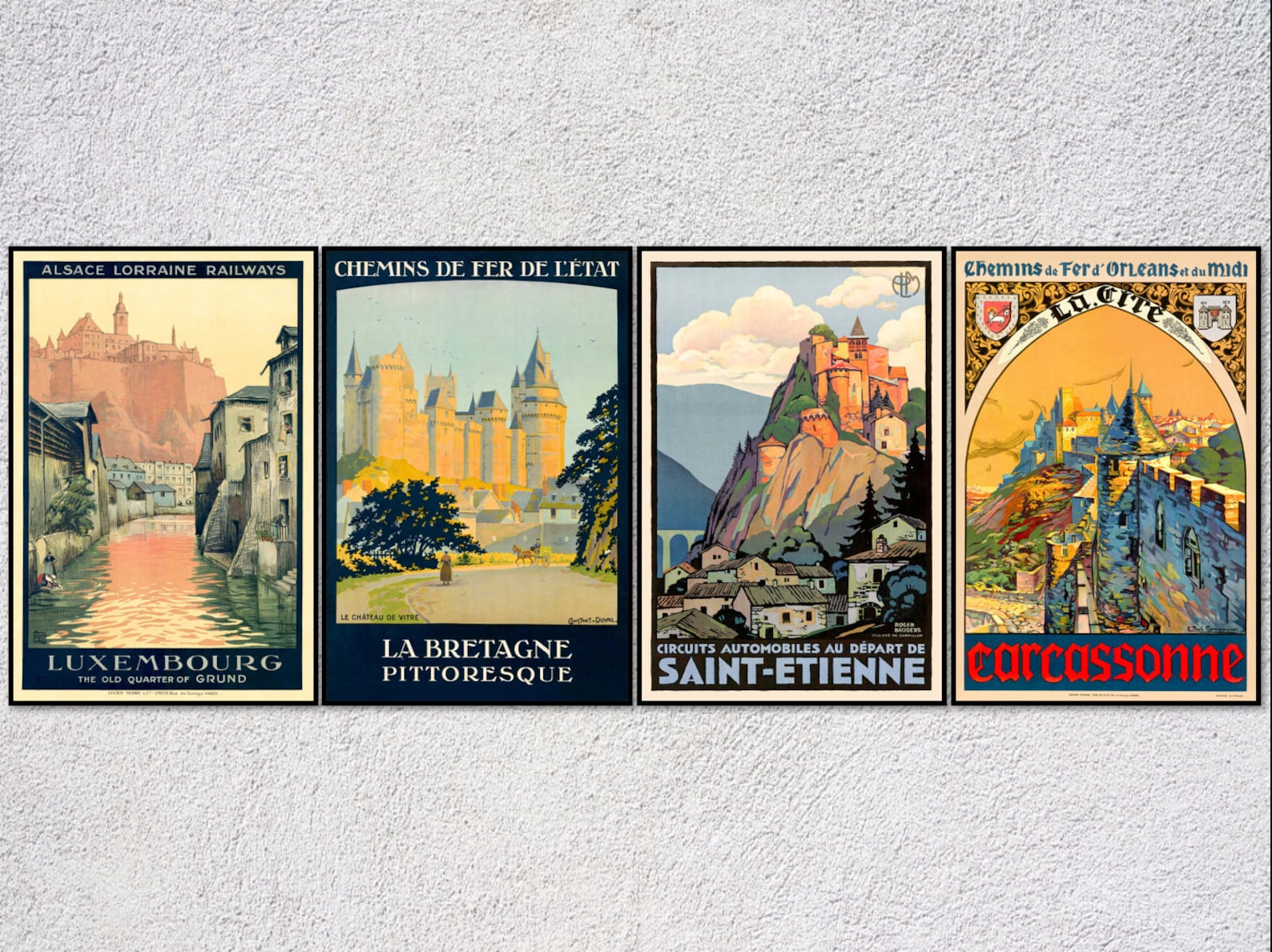 Vintage Travel Posters Art Deco Tourism Prints Retro City Etsy