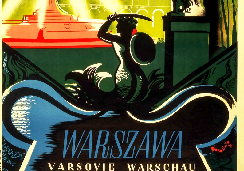 Poland Vintage Travel Posters Vintage Travel Set of 3 Polish travel ads