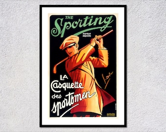 Vintage Golf Poster | Sporting Goods Advertisement