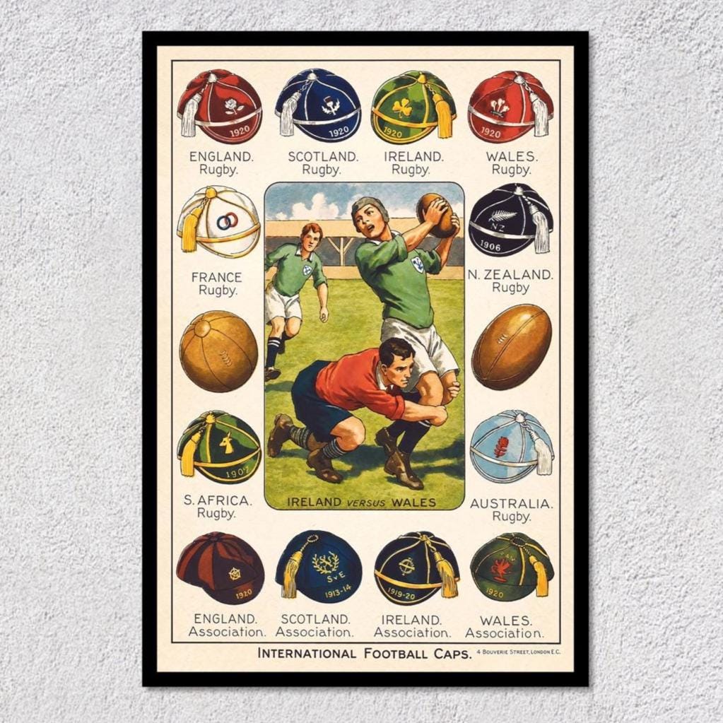 Vintage Rugby Memorabilia - Etsy UK