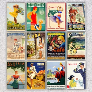 Set of 12 Vintage Travel Postcards Vintage Postcards Travel