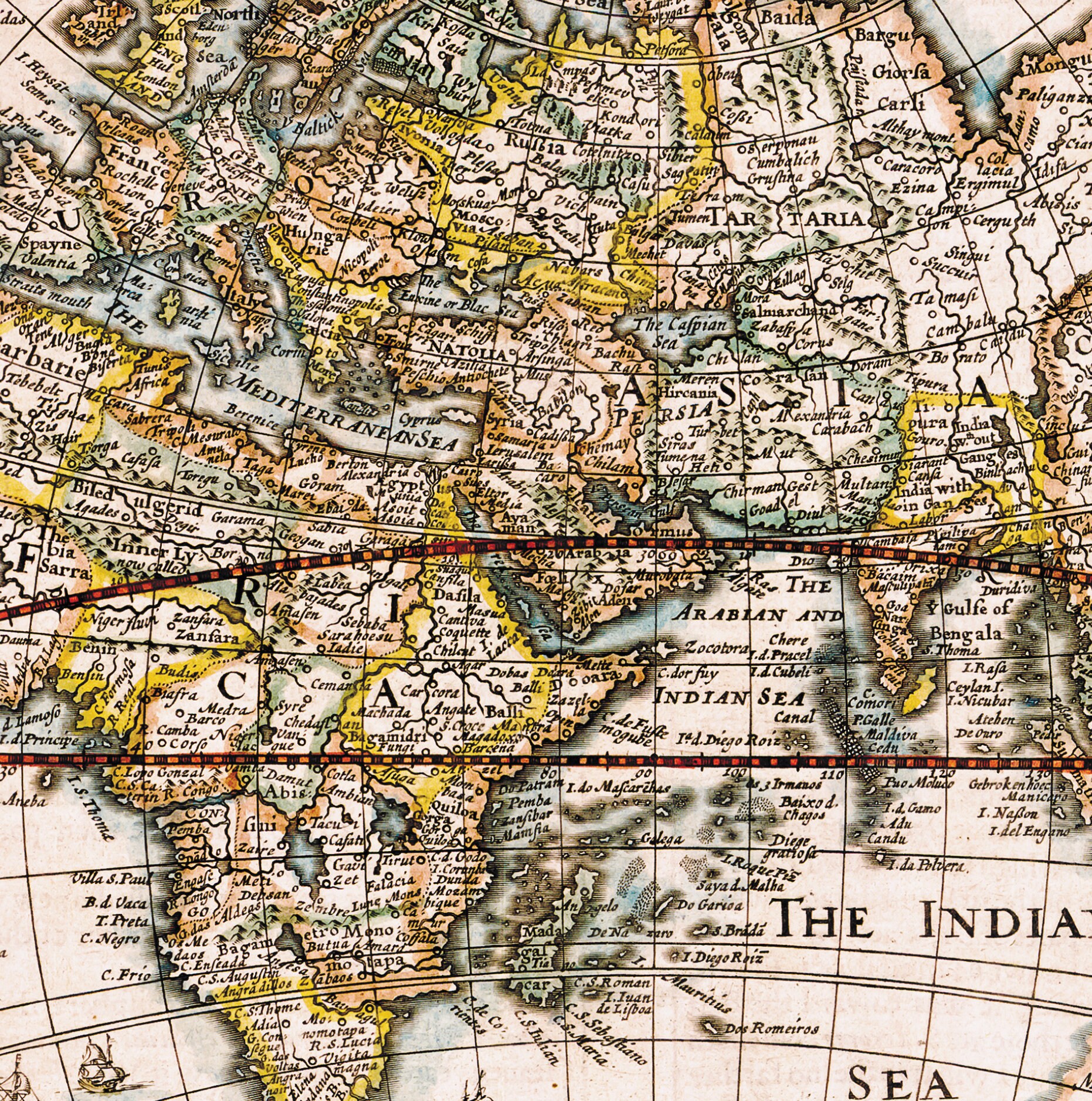 A New and Accurate Map of the World (1627-1651) – John Speed