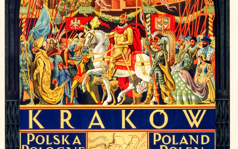 Poland Vintage Travel Posters Vintage Travel Set of 3 Polish travel ads