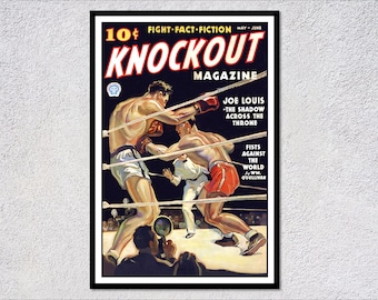 Vintage Boxing Ring Illustration | Sports Poster