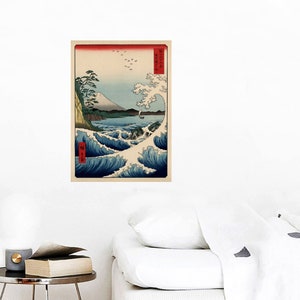 Mount Fuji from Satta Point – Hiroshige Print – Japanese Ukiyo-e Art – Vintage Japan Landscape