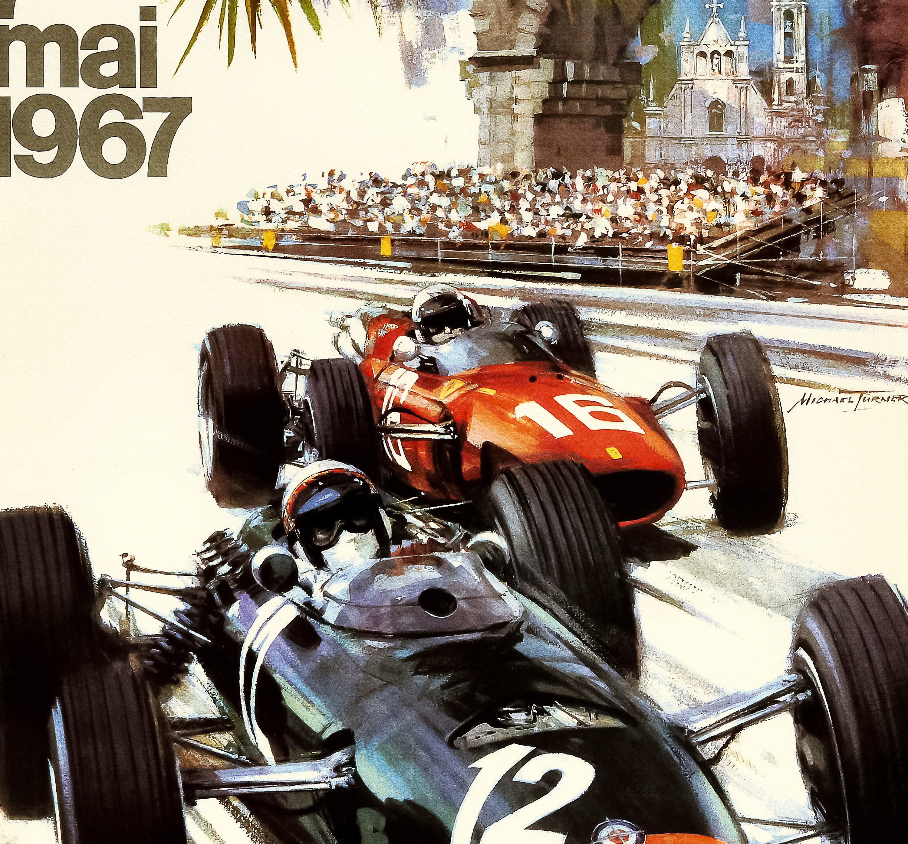 Großer Preis von Monaco 1967 Retro Auto Racing Etsy