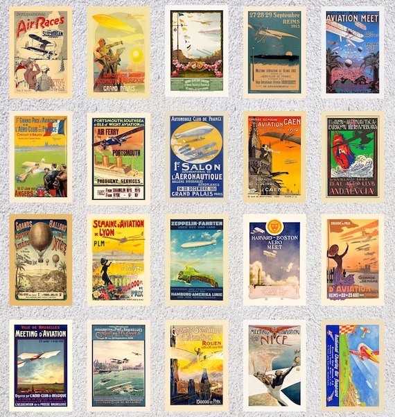 Set of 12 Vintage Travel Postcards Vintage Postcards Travel