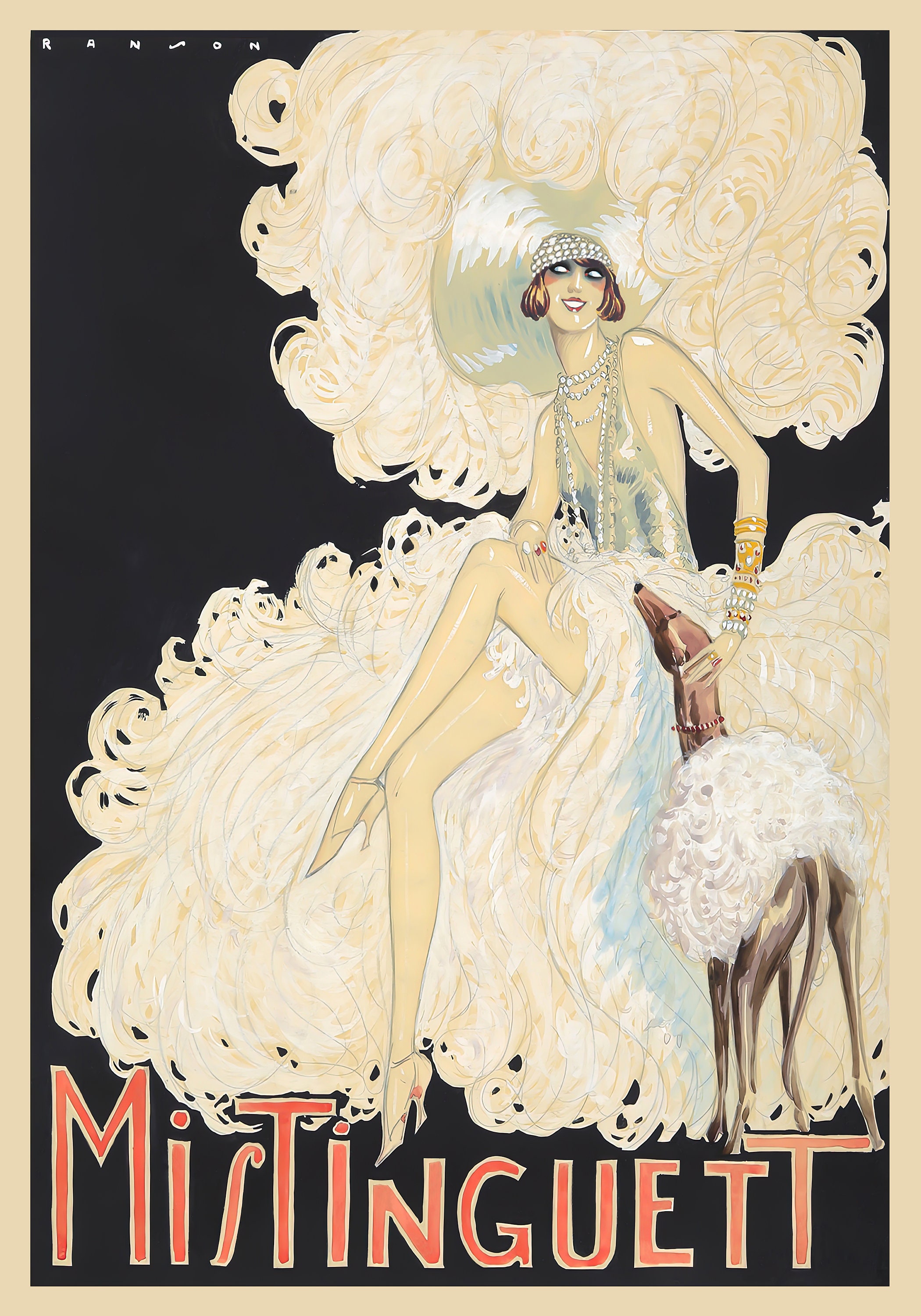 MISTINGUETT MOGADOR Rear - POSTER HQ 40x60cm d'une AFFICHE VINTAGE