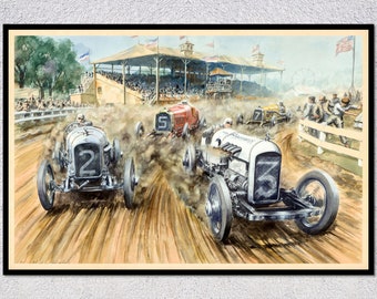 American Rally Poster | Historic Motorsport Wall Art