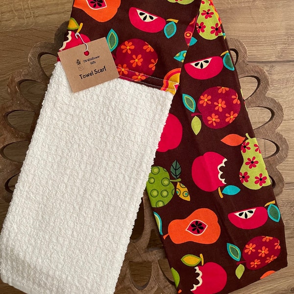 Kitchen Scarf, Kitchen BOA, Kitchen Towel, Baker's BOA, Neck Towel, Dish Towel, Dish BOA, Tea Towel, Towel Scarf, Towel Boa, Fruit