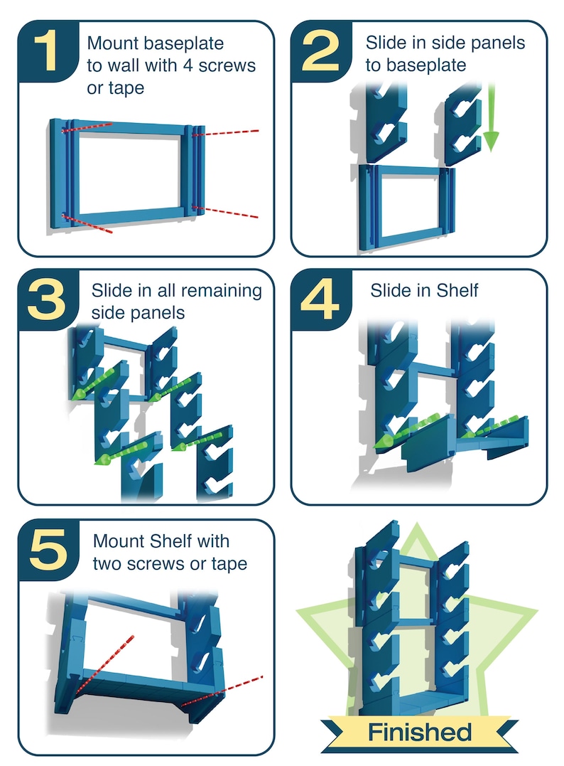 Cap Rack 3d Print Hat Rack 3d Printed Modular Cap Rack - Adjustable for Any Size ...