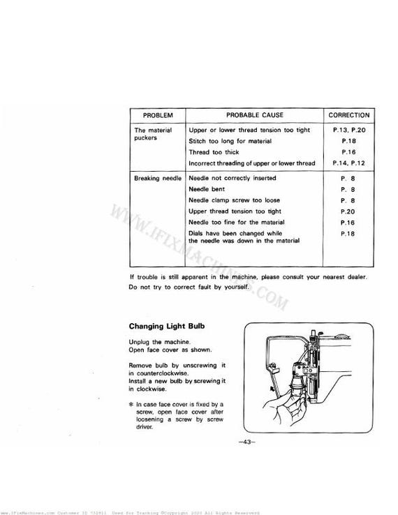 JC Penney 1510 Instruction Manual, Instant Download PDF File