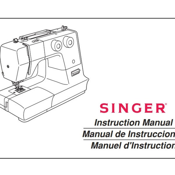 Singer Sewing Machine Manual 1748 Instant Download PDF File Format, SR