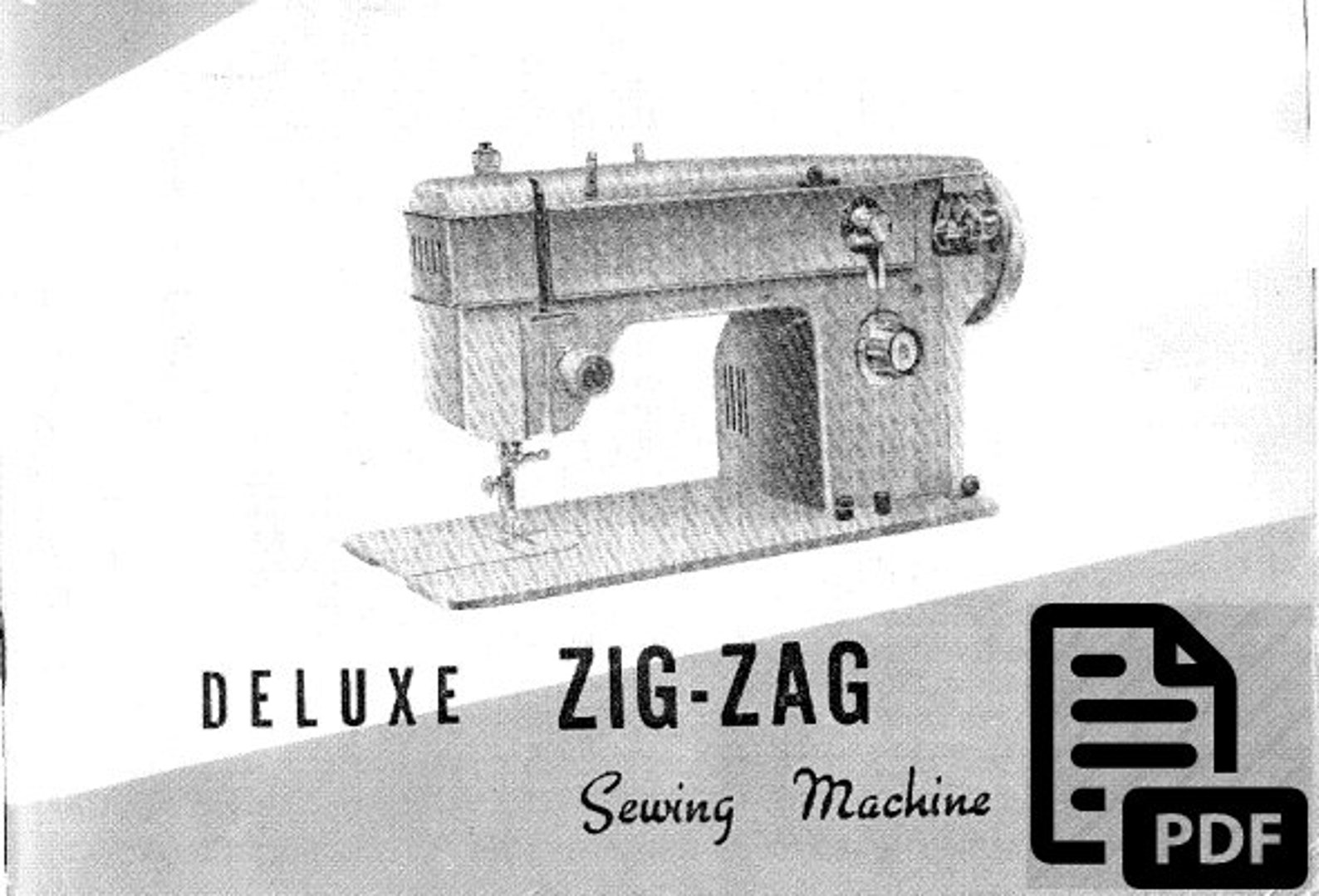 Nelco Sewing Machine JA38 Manual, Instant Download, PDF File Format