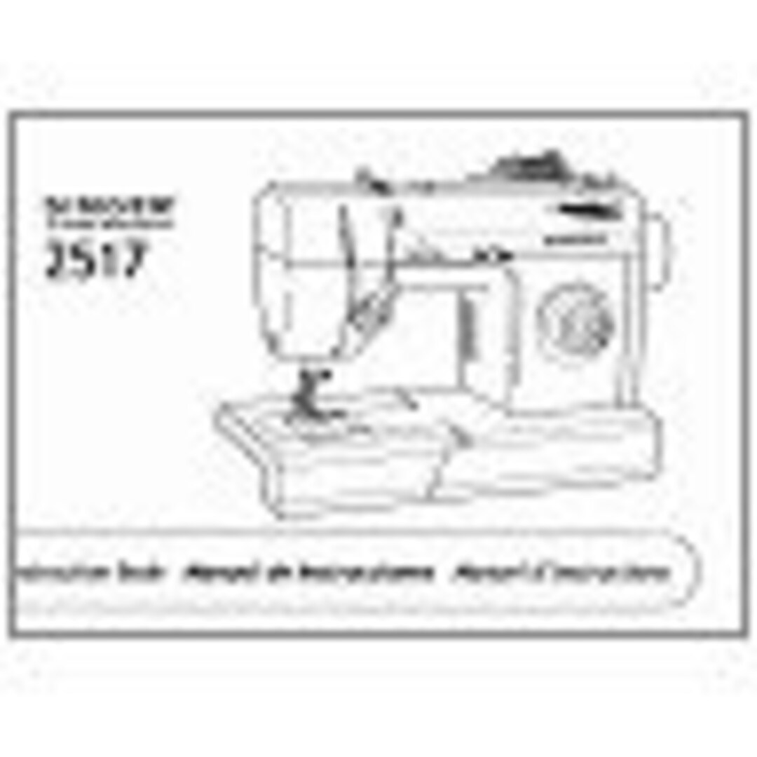 Singer Sewing Machine 2517 Instruction Manual Handbook Etsy