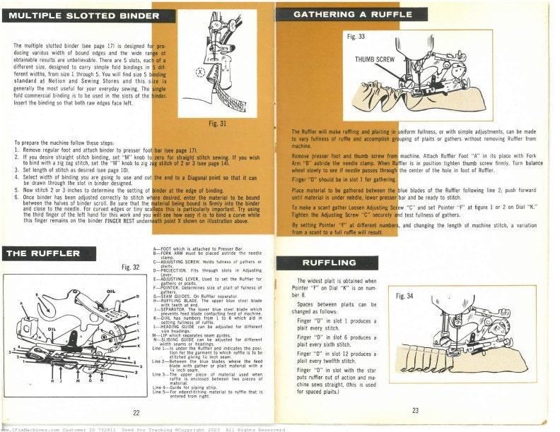 Morse Sewing Machine M-ZZ MZZ Dial Instruction Manual, Instant