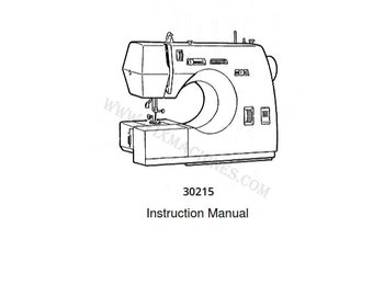 Singer 30215 Instruction Manual, user guide, Instant Download, PDF file format, SR