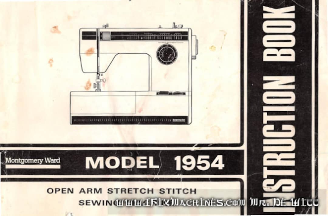 Montgomery Ward UHT J 1932 Sewing Machine Instruction, 51 OFF